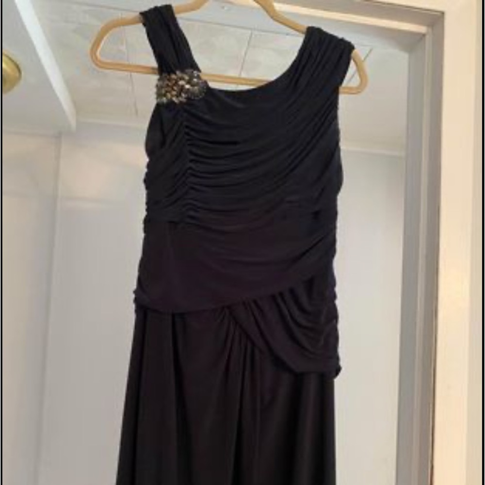 Navy evening gown